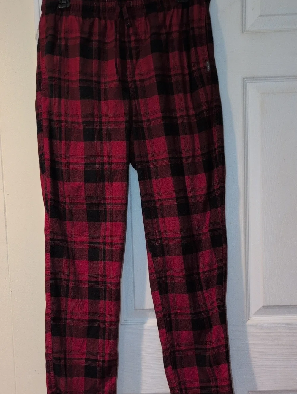 Eddie Bauer Red and Black Plaid PJ Bottoms